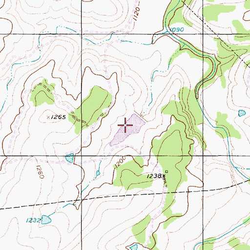 Topographic Map of Joseph Lake, TX