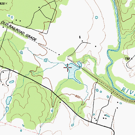 Topographic Map of Walker Lake, TX