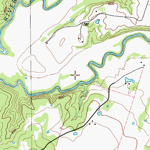 Topographic Map of Kercho Lake, TX
