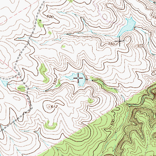 Topographic Map of K Bar Lake Number 2, TX