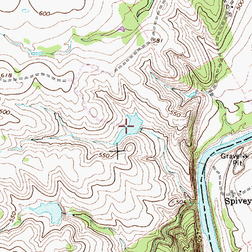 Topographic Map of K Bar Lake Number 3, TX