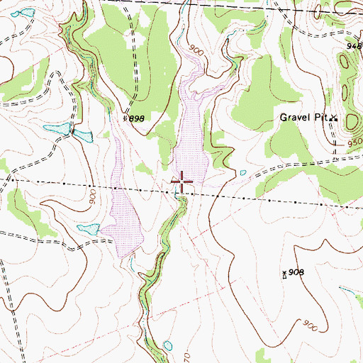 Topographic Map of El Colina Lake Number 2 Dam, TX