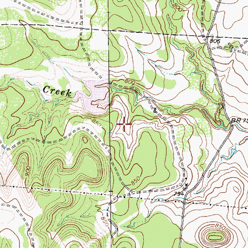 Topographic Map of El Colina Lake Number 6, TX