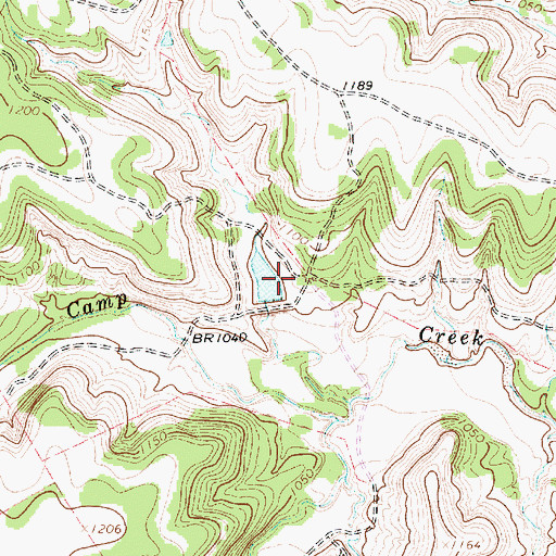 Topographic Map of Foster Lake Number 2 Dam, TX