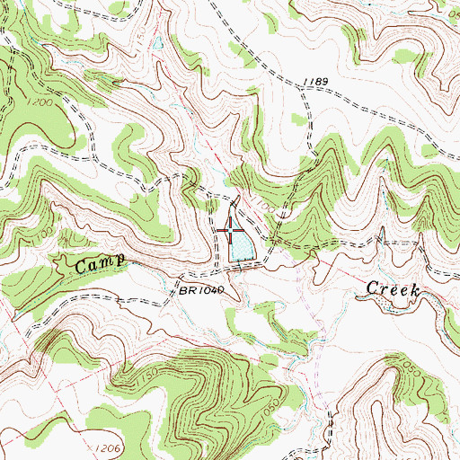 Topographic Map of Foster Lake Number 2, TX
