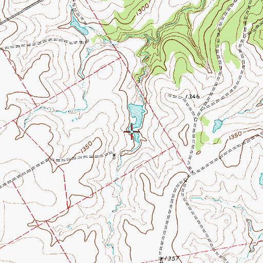 Topographic Map of Warren Lake Number 2, TX