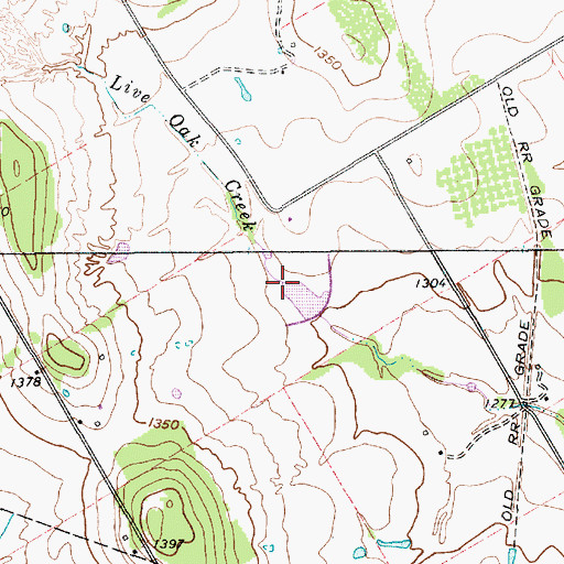 Topographic Map of Farrow Lake, TX