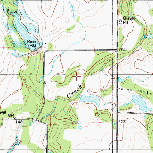 Topographic Map of Lethco Lake, TX