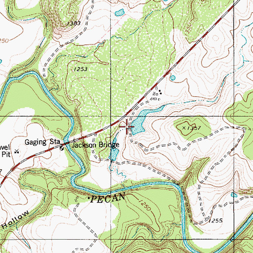 Topographic Map of Murray Lake Dam, TX