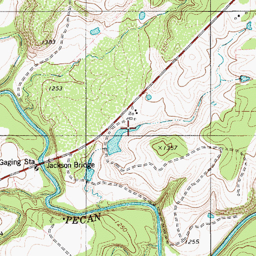 Topographic Map of Murray Lake, TX