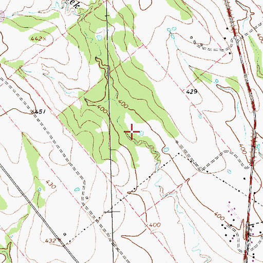 Topographic Map of Soil Conservation Service Site 1 Reservoir, TX