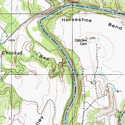 Topographic Map of Barnett Lake Dam, TX