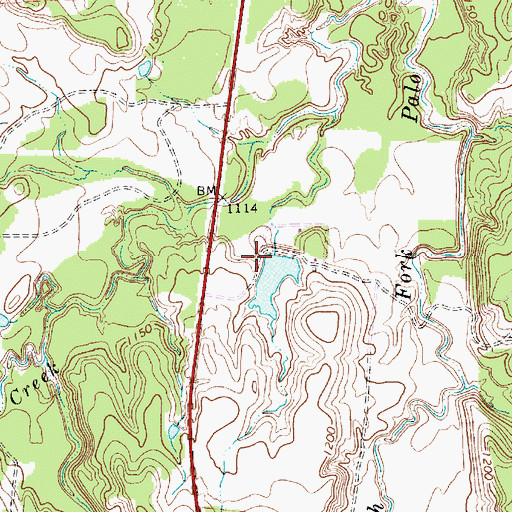 Topographic Map of Crawford Lake, TX