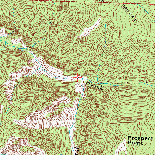 Topographic Map of Ruby Anthracite Creek, CO