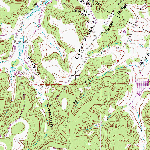 Topographic Map of Walters Lake, TX