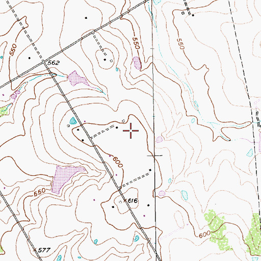 Topographic Map of Vrbas Lake Dam, TX