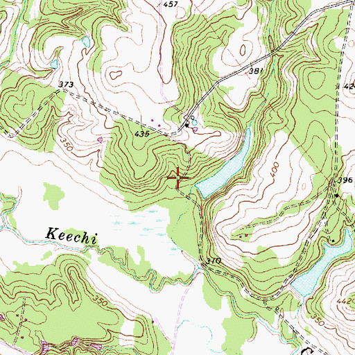 Topographic Map of Wilson Lake, TX