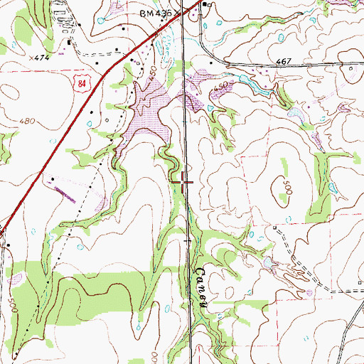 Topographic Map of Jones Lake, TX