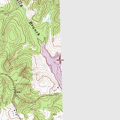 Topographic Map of Blackbird Lake Dam, TX