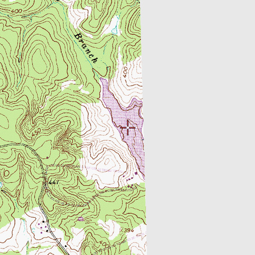 Topographic Map of Blackbird Lake, TX