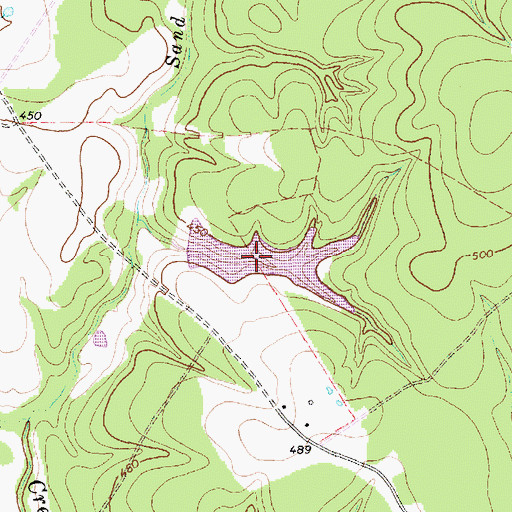 Topographic Map of Duke Lake, TX