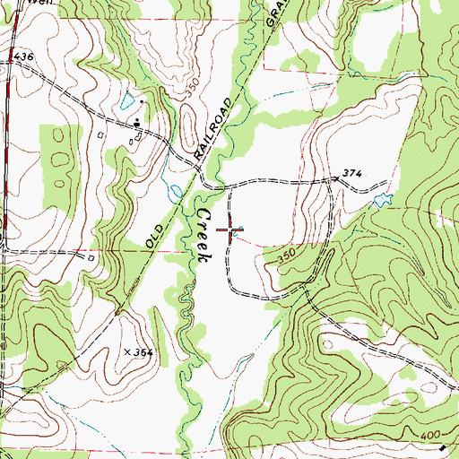 Topographic Map of Stovall Lake, TX
