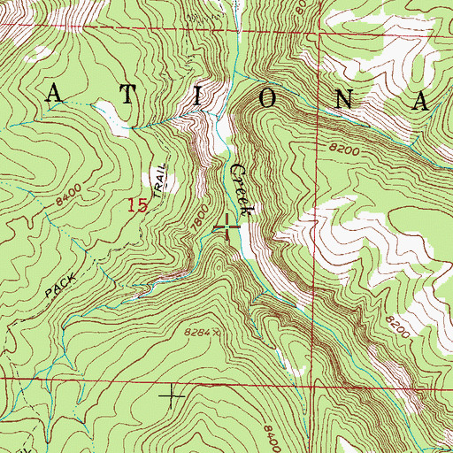 Topographic Map of Trout Creek, CO