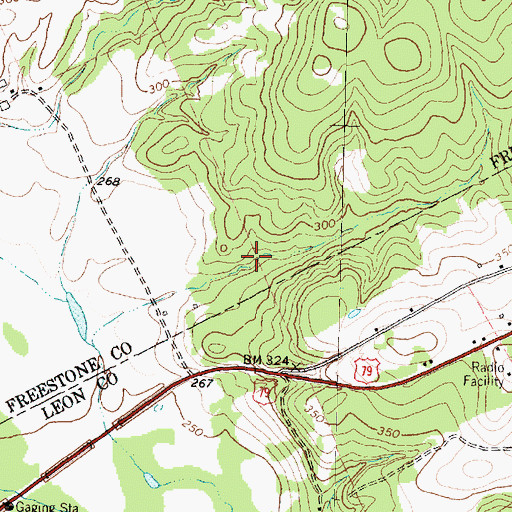 Topographic Map of Lipsey Lake Dam Number 2, TX