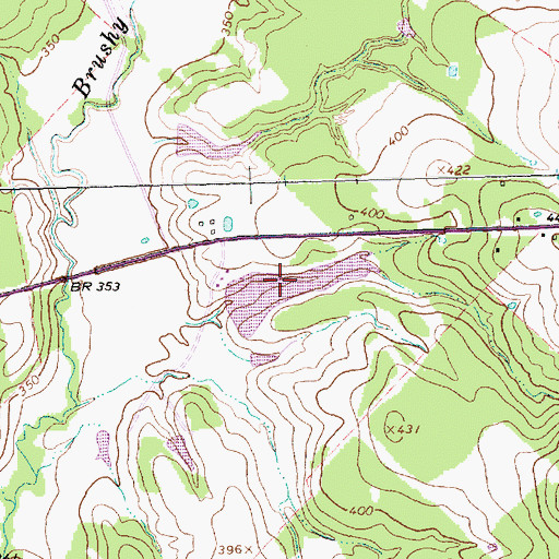 Topographic Map of Karnei Lake, TX