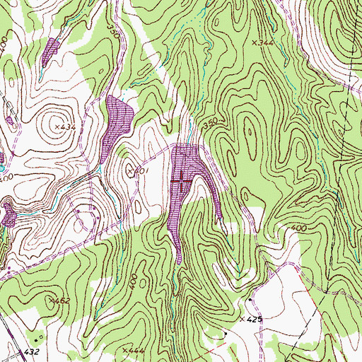 Topographic Map of Smith Lake, TX