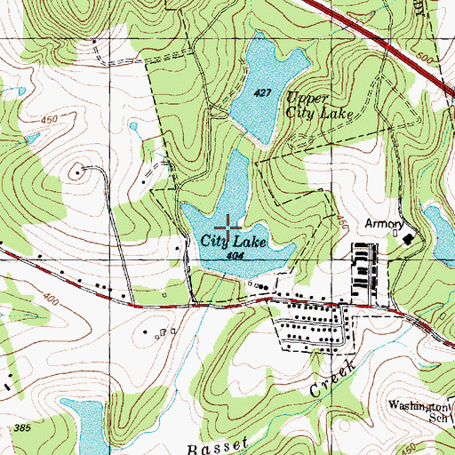 Topographic Map of Lower City Lake, TX