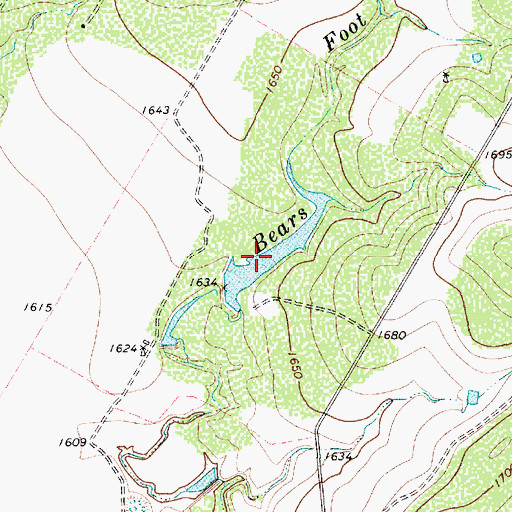 Topographic Map of Texas Noname Number 13, TX