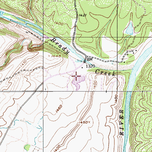 Topographic Map of Deep Creek Ranch Lake Dam, TX