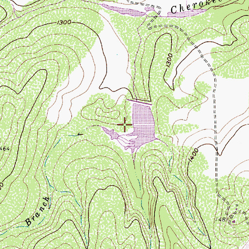Topographic Map of Wilson Lake Dam, TX