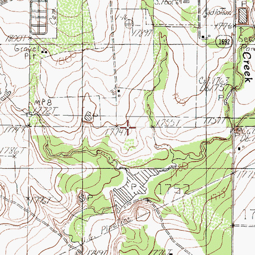 Topographic Map of Stoker Lake Dam, TX