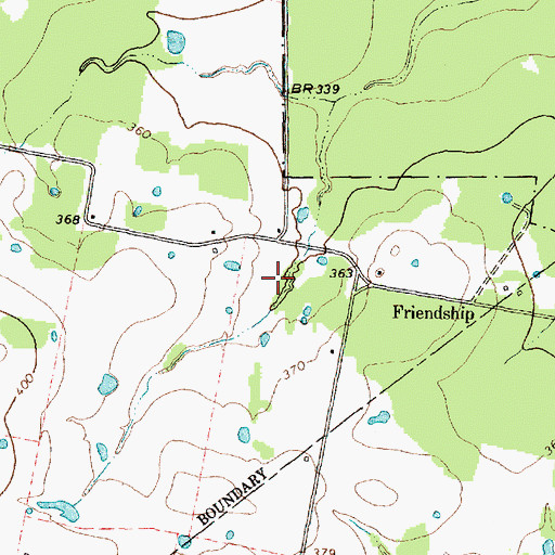 Topographic Map of Westbrook Lake, TX