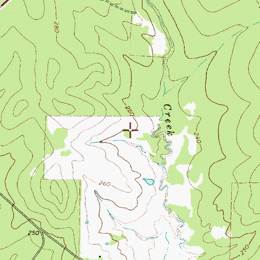 Topographic Map of Price Lake Dam, TX