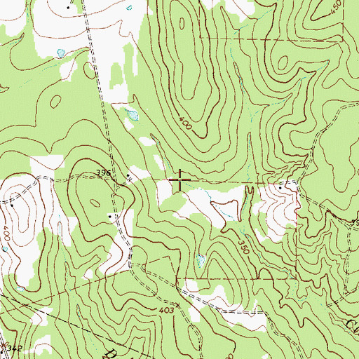 Topographic Map of Duke Lake Dam, TX