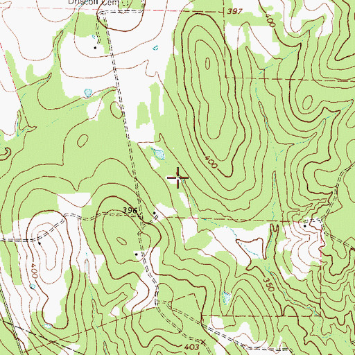 Topographic Map of Duke Lake, TX