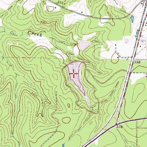 Topographic Map of McMillian Lake, TX