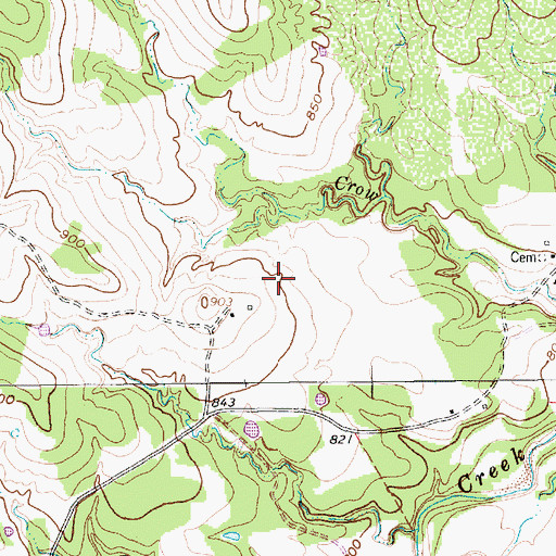 Topographic Map of Black Lake Number 2 Dam, TX