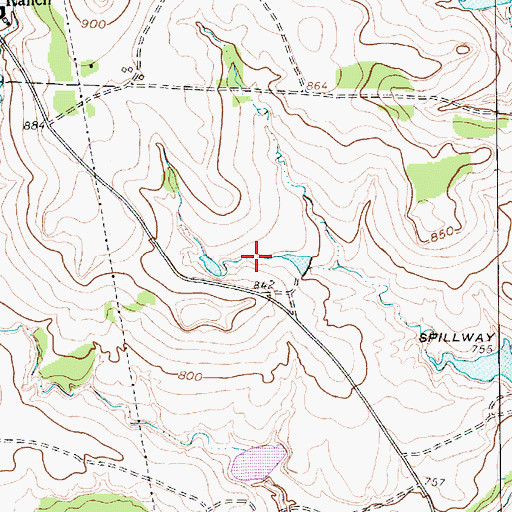 Topographic Map of Black Lake Number 3 Dam, TX