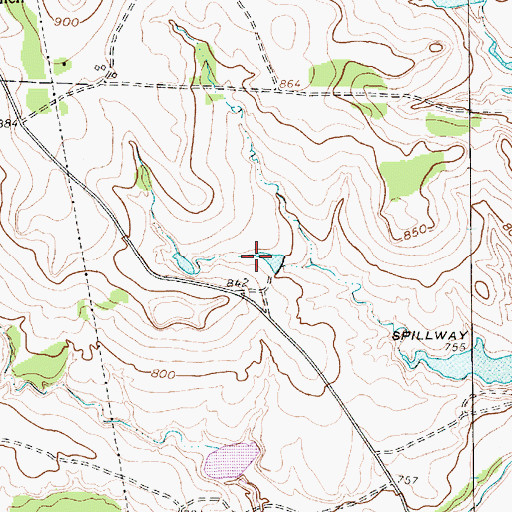 Topographic Map of Black Lake Number 3, TX