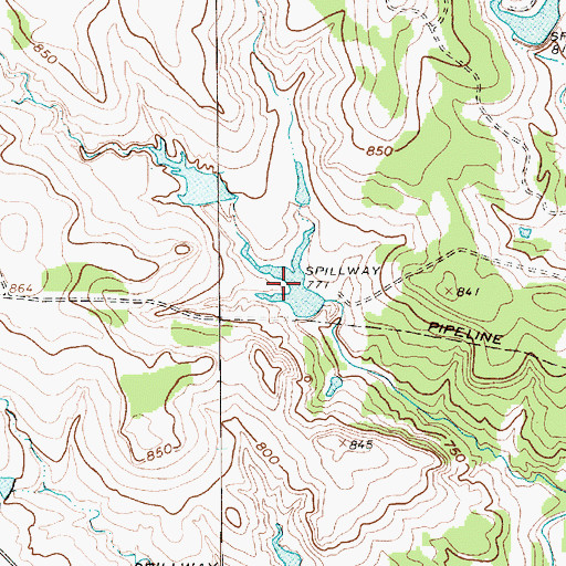 Topographic Map of Black Lake Number 5, TX