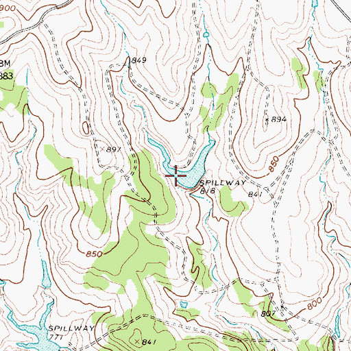 Topographic Map of Black Lake Number 6, TX