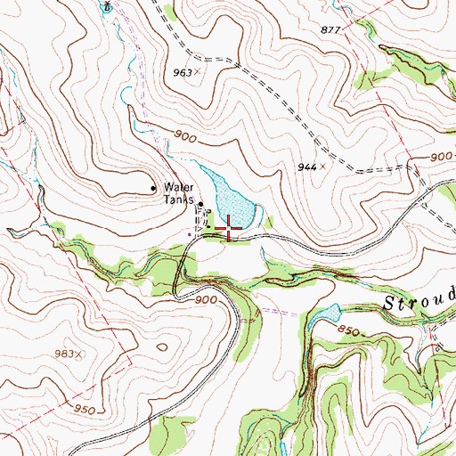 Topographic Map of Black Lake Number 7 Dam, TX