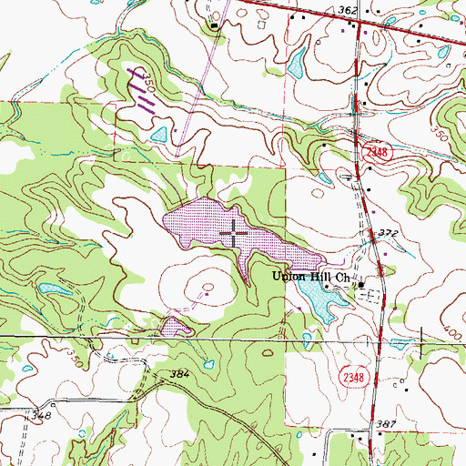 Topographic Map of Stephens Lake Number 2, TX