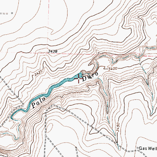 Topographic Map of Griffin Estate Lake Number 1 Dam, TX