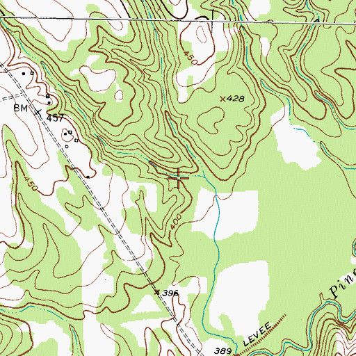 Topographic Map of Cowper Lake Dam, TX