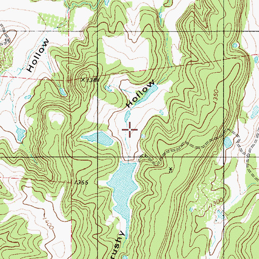 Topographic Map of Sofge-Bates Lake Number 1 Dam, TX